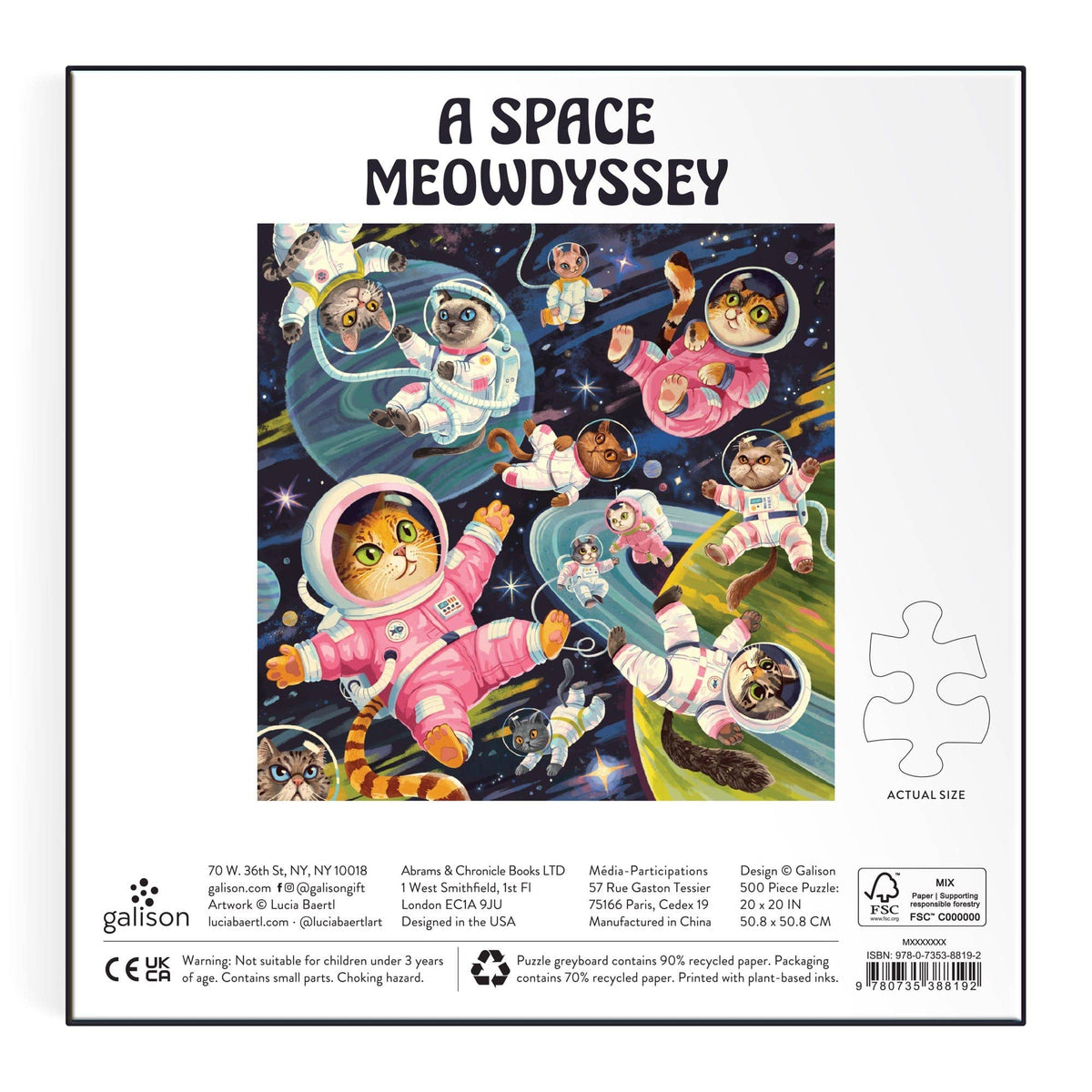 Jigsaw Puzzle; A Space Meowdyssey (500 Pieces)