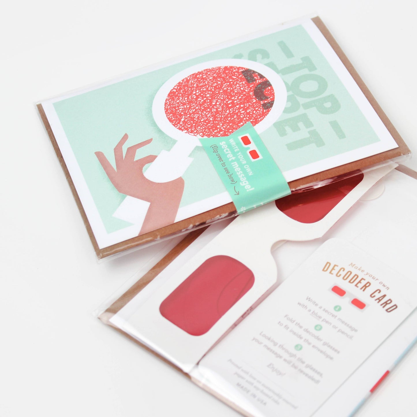 Greeting Card; Top Secret Spyglass (Decoder Card)