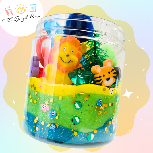 Magical Jars; Super Size Zoo (Large Sensory Dough & Trinkets)