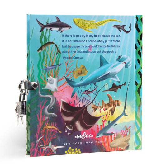Eeboo Lock Journal; Sharks and Friends