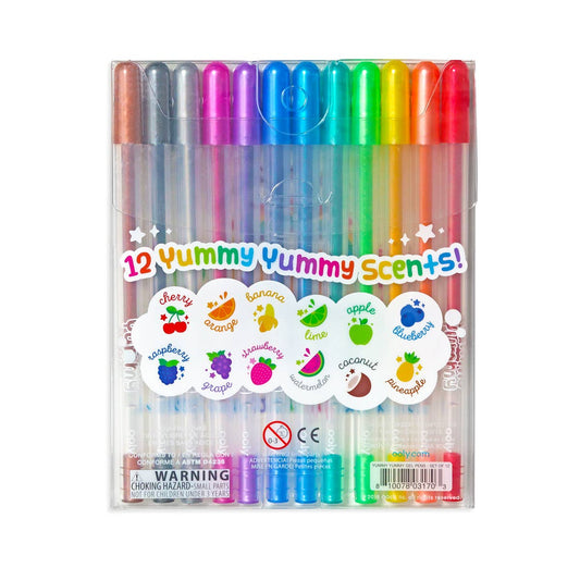 Ooly Yummy Yummy Scented Glitter Gel Pens; Set of 12