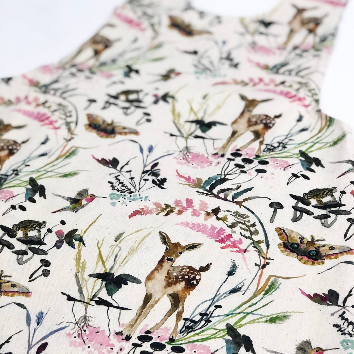 Pinafore Apron; Deep Forest (100% Cotton)