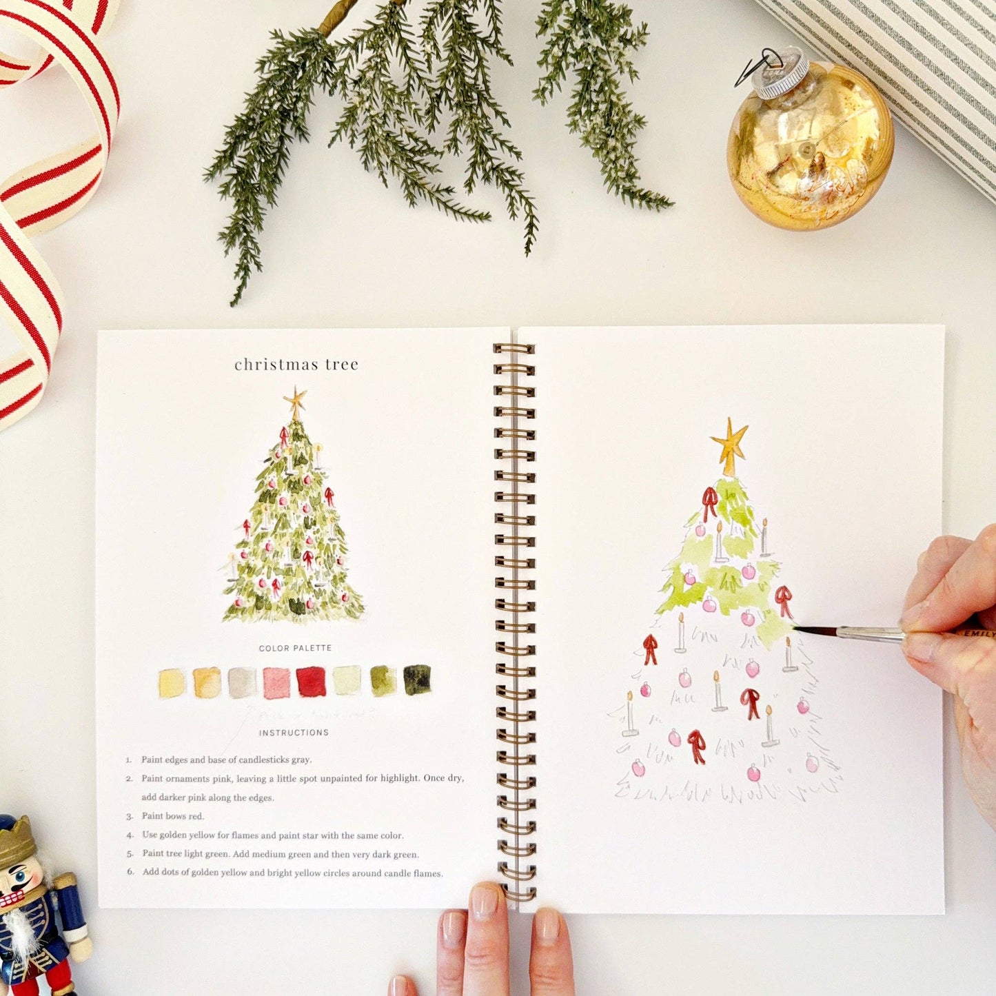Watercolor Workbook; Nutcracker By Emily Lex