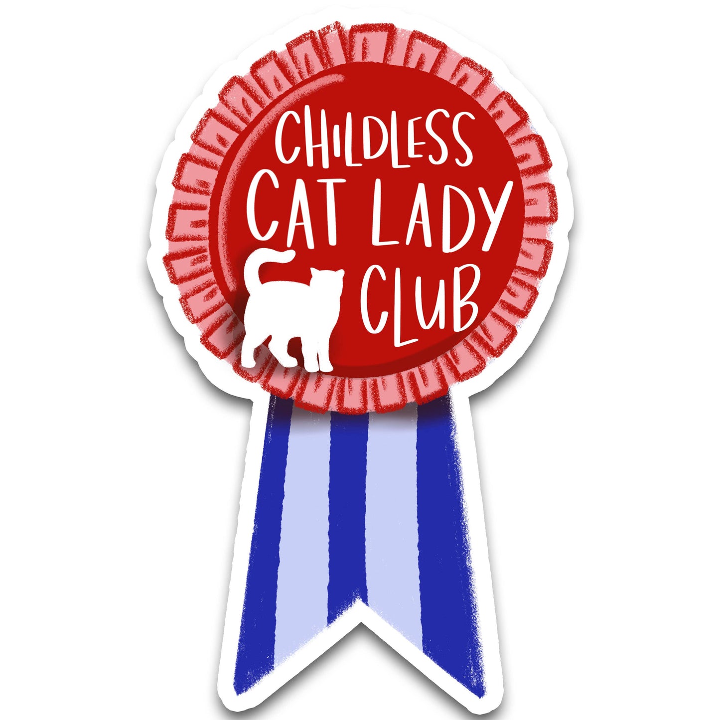 Vinyl Sticker; Childless Cat Lady Club