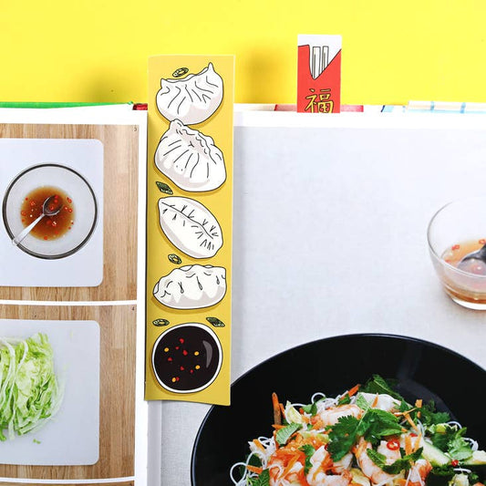 Bookmark; Dumplings and Chopsticks (Die Cut) By Humdrum Paper