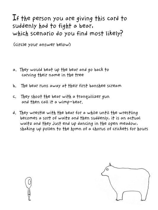 Greeting Card; Bears 2