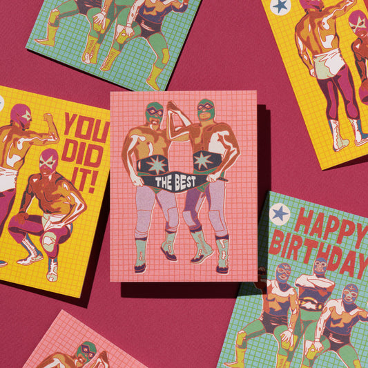 Congratulations Card; Luchador