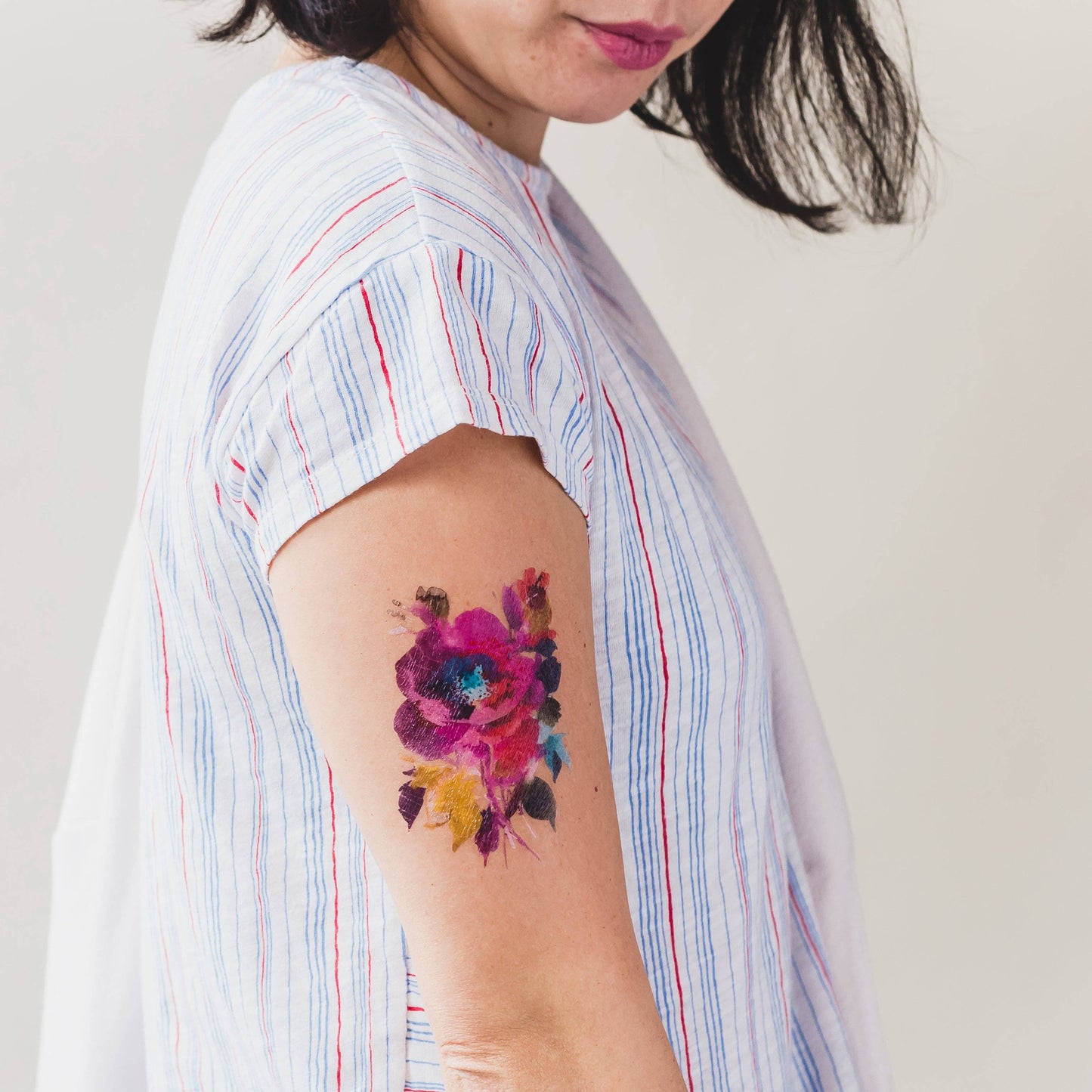 Temporary Tattoo Pack; Festive Floral