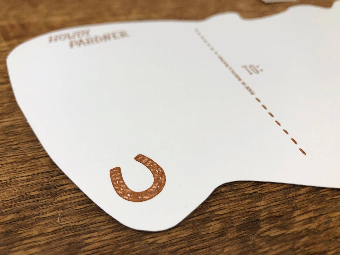 Postcard; Bucking Bronco (Large Cut-Out)
