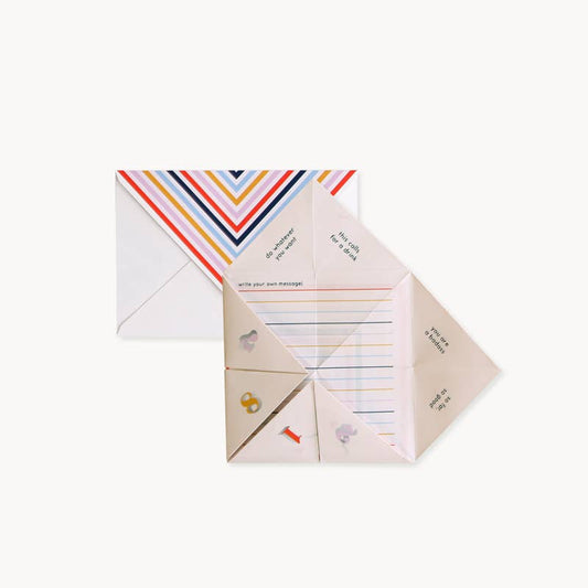 Interactive Card; Fortune Teller Cootie Catcher