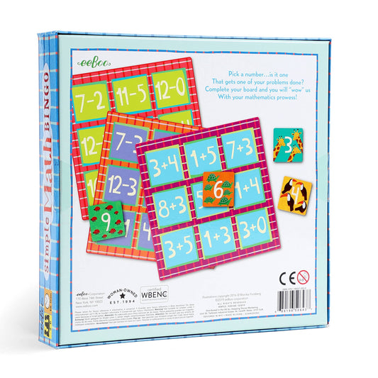 Eeboo Bingo; Simple Math