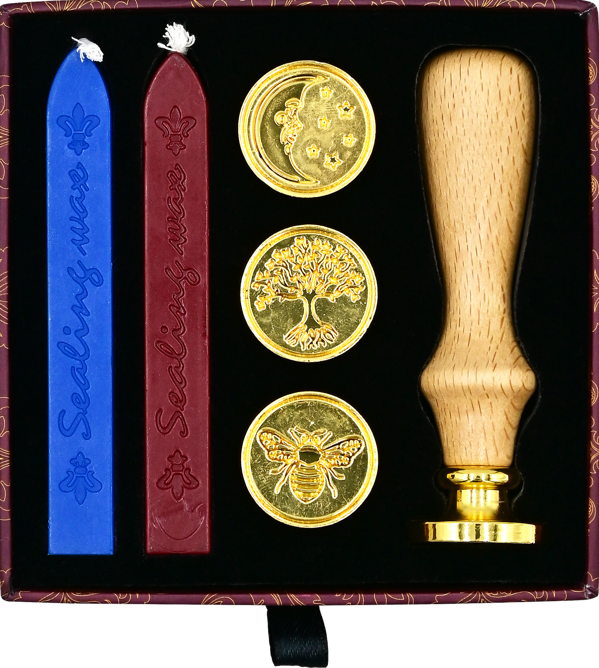 Sealing Wax Stamp Kit; Four Designs | Peter Pauper Press
