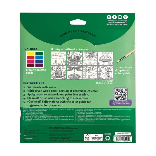 Ooly Watercolor Kit; Scenic Hues, Forest Adventure