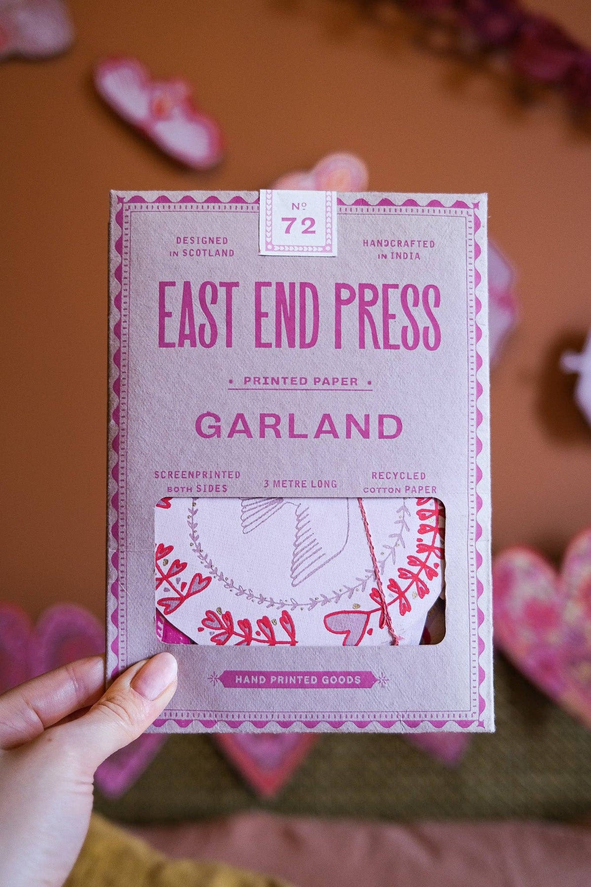 Sewn Garland; Love Birds