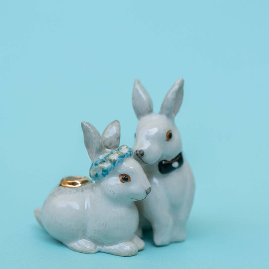 Camp Hollow Cake Topper; Love Bunnies (Wedding Cake Topper)