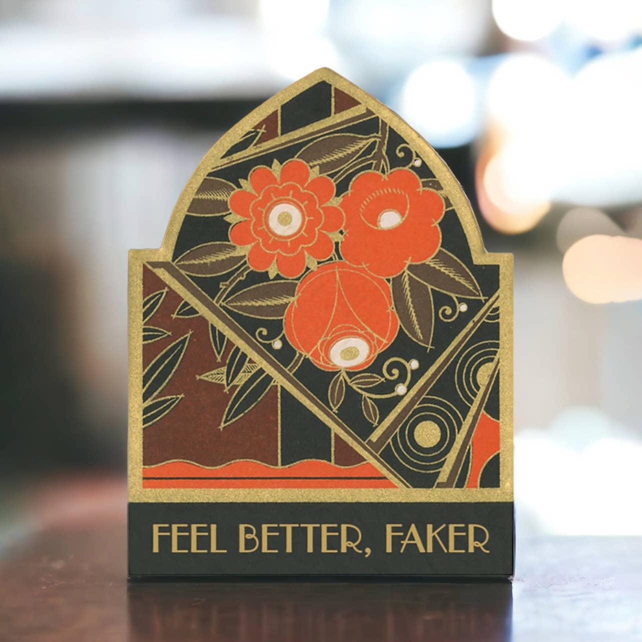 Sympathy Card; Feel Better, Faker (Funny, Vintage)