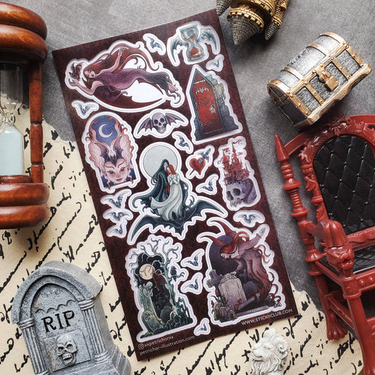 Sticker Sheet; Vampiric Devotion