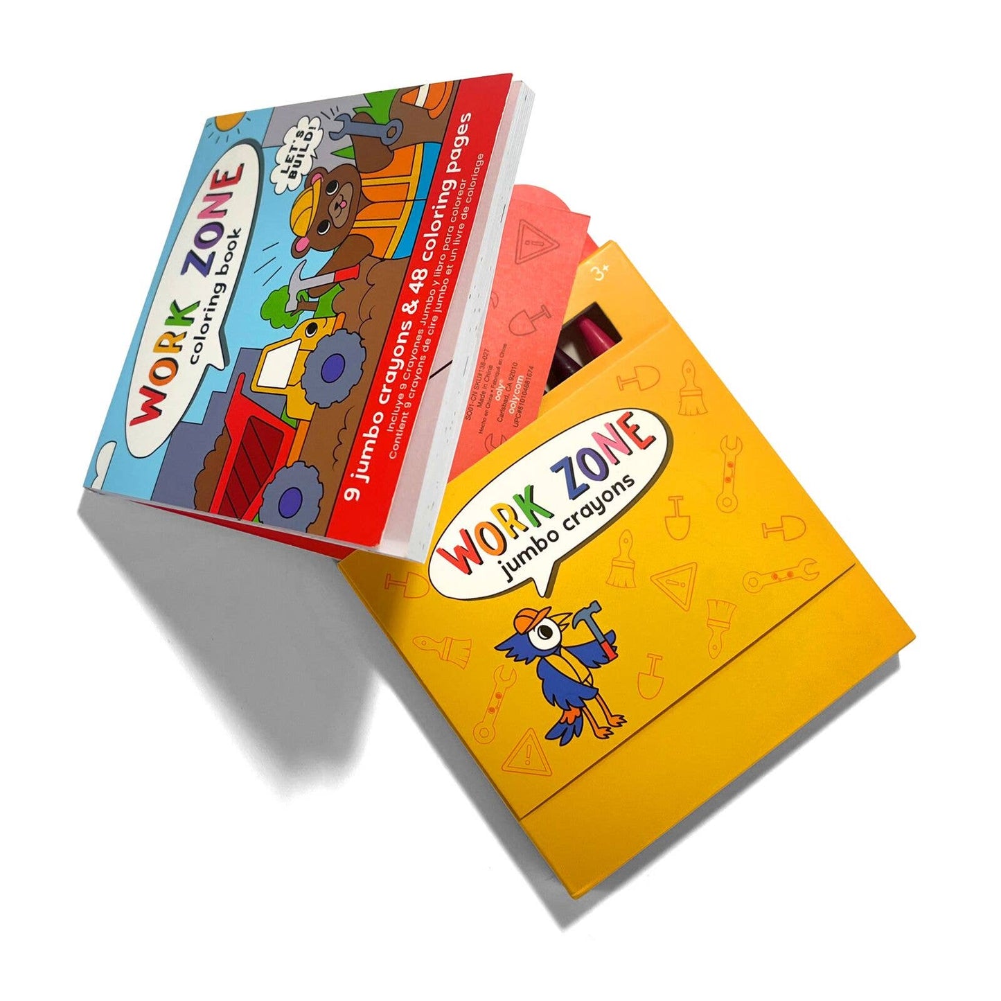 Carry-Along: Coloring Book Set - Work Zone (10 PC Set)