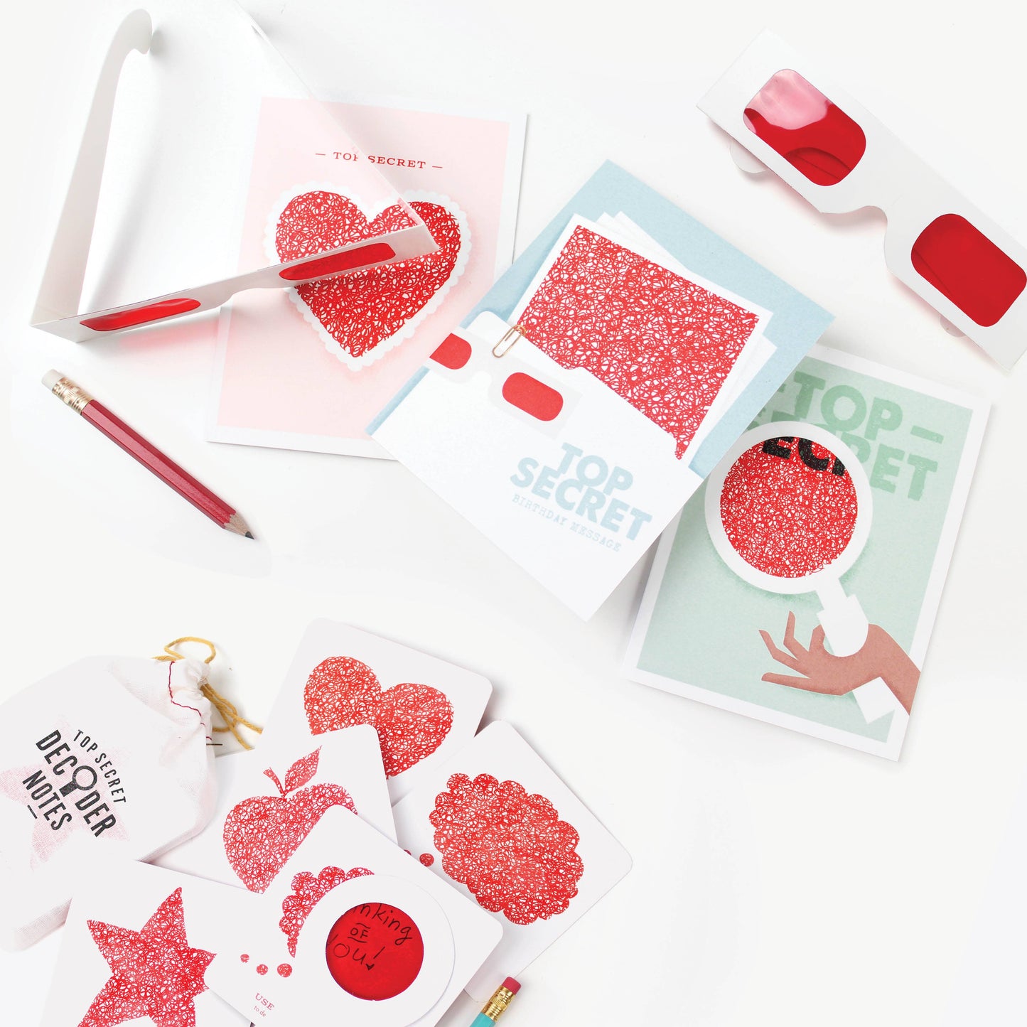 Greeting Card; Top Secret Spyglass (Decoder Card)