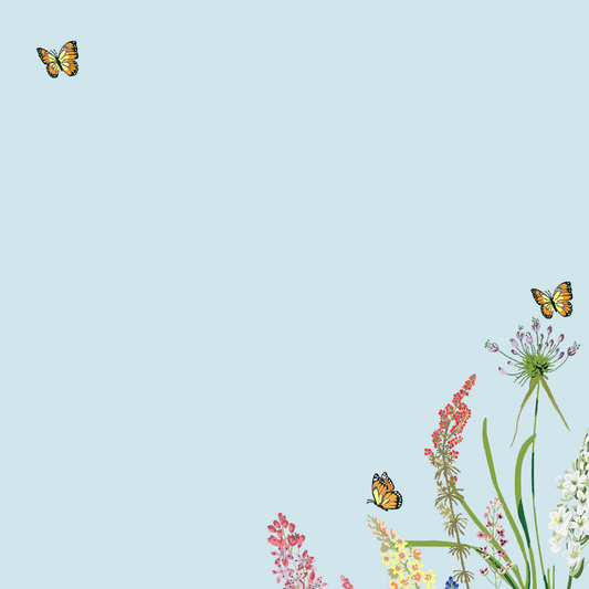 Desk Notes; Blooms & Butterflies