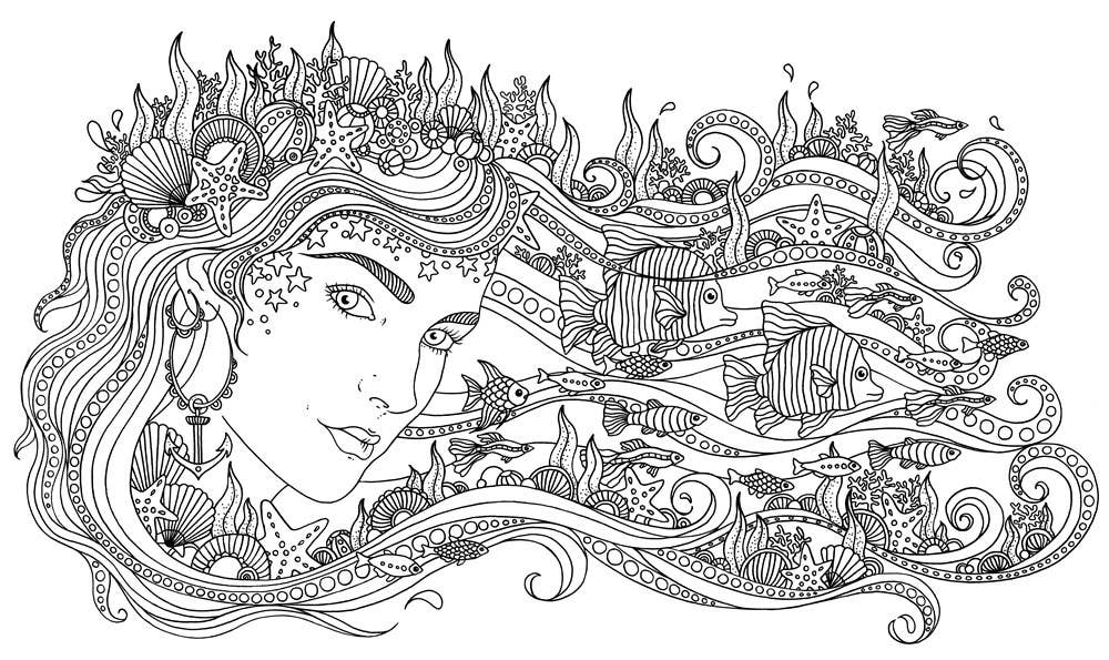 Mature Coloring Book; Daydreams (Adult & Teen Coloring Book)