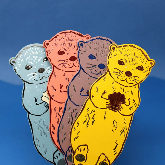 Leather Bookmark; Otter | Ark Colour Design