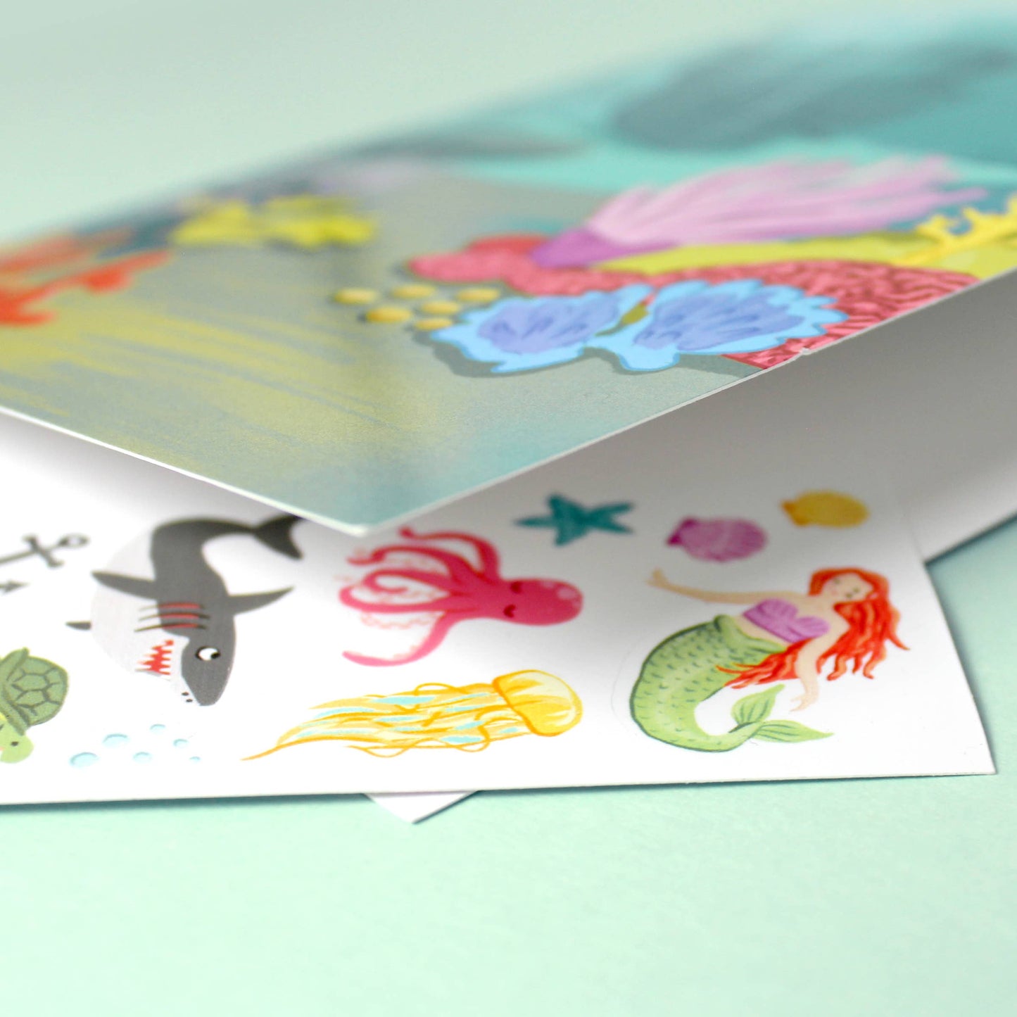 Sticker Scene Card; Under the Sea