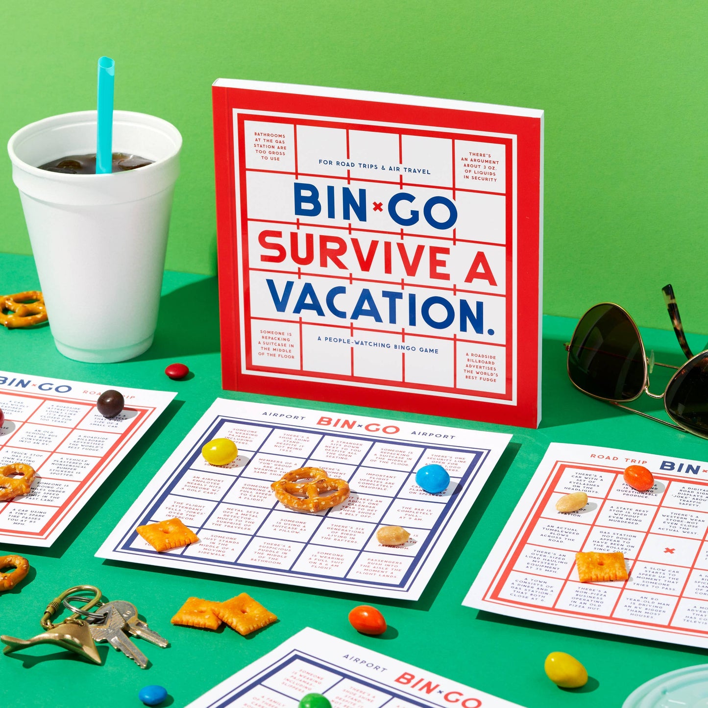 Bingo Book; Bin-Go Survive a Vacation By Brass Monkey
