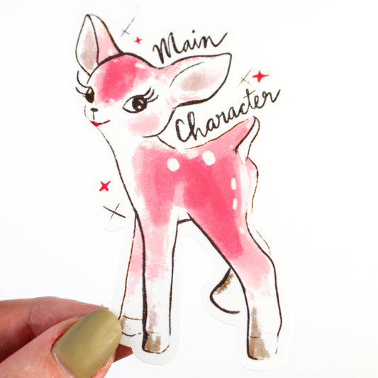 Vinyl Sticker; Main Character Deer
