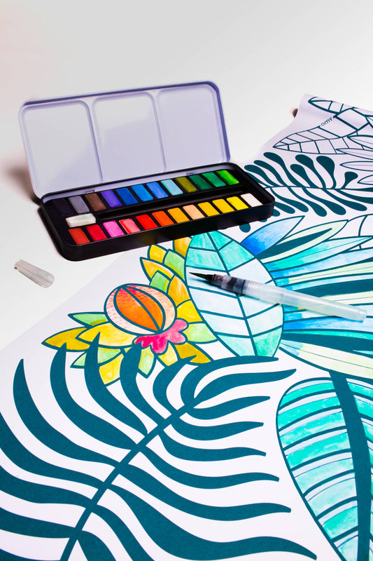 Watercolor Paint Kit (24 Colors)