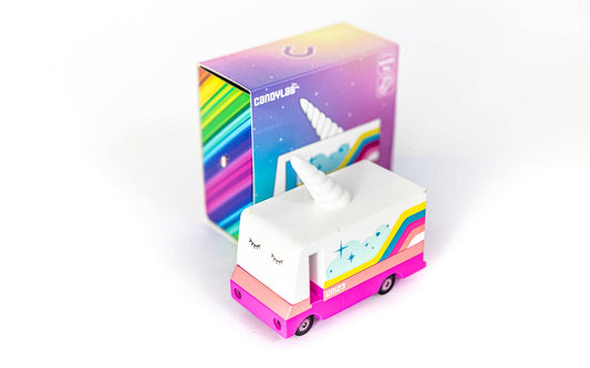 Candylab Unicorn Van (Wooden Diecast Toy)