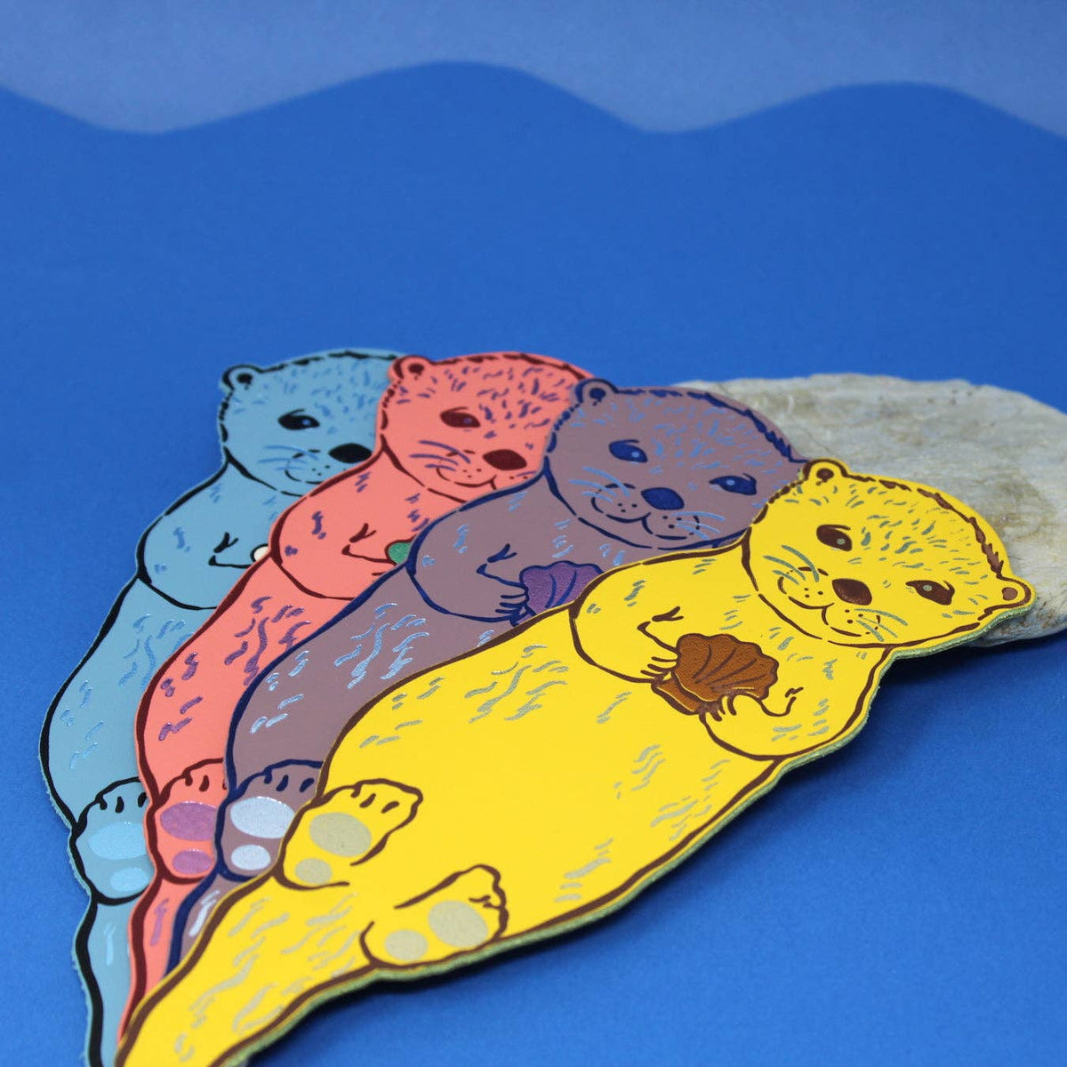 Leather Bookmark; Otter | Ark Colour Design