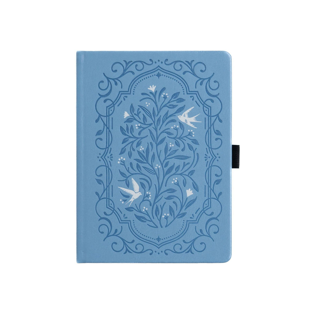 Notebook; Songbird in Blue Letter Size Dot Grid | Archer and Olive