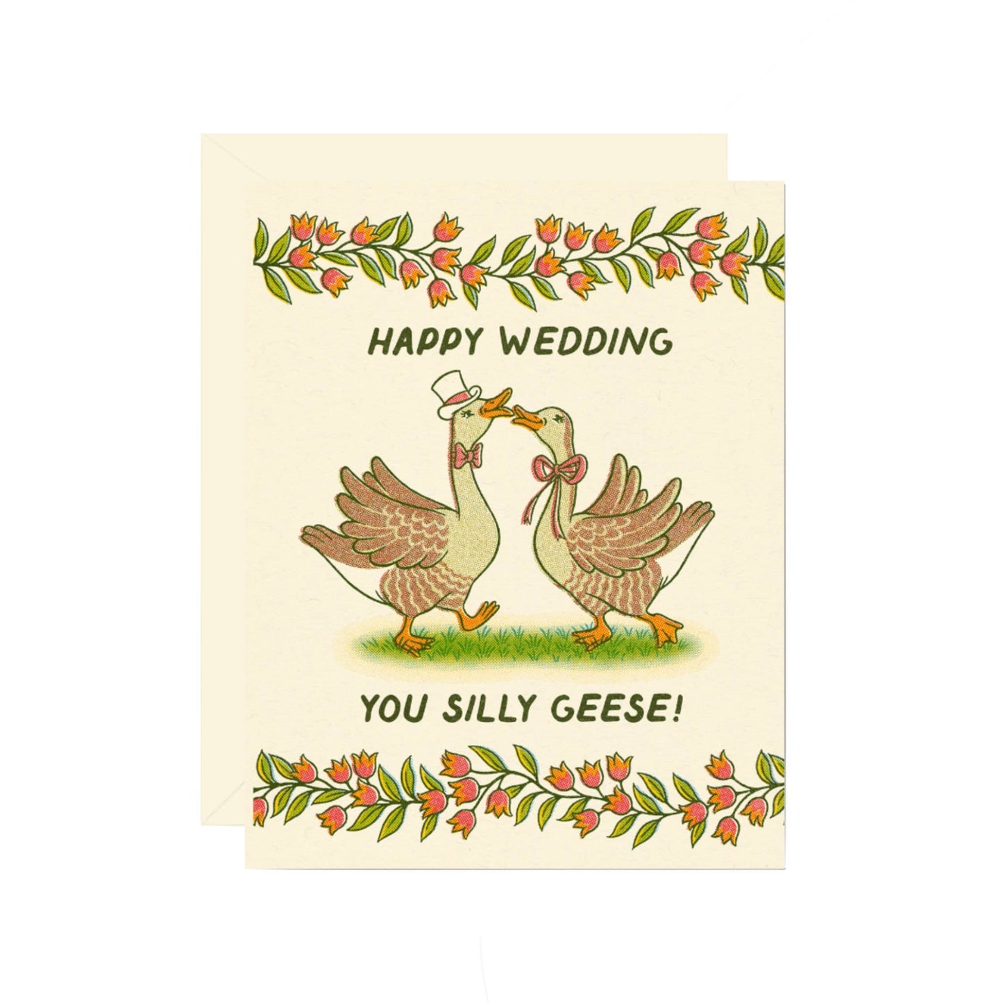Wedding Card; Silly Geese