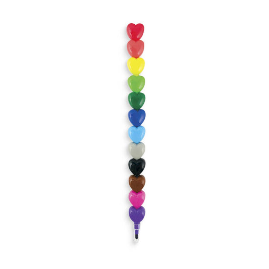 Ooly Stacking Crayons; Heart to Heart (12 Crayons in One)