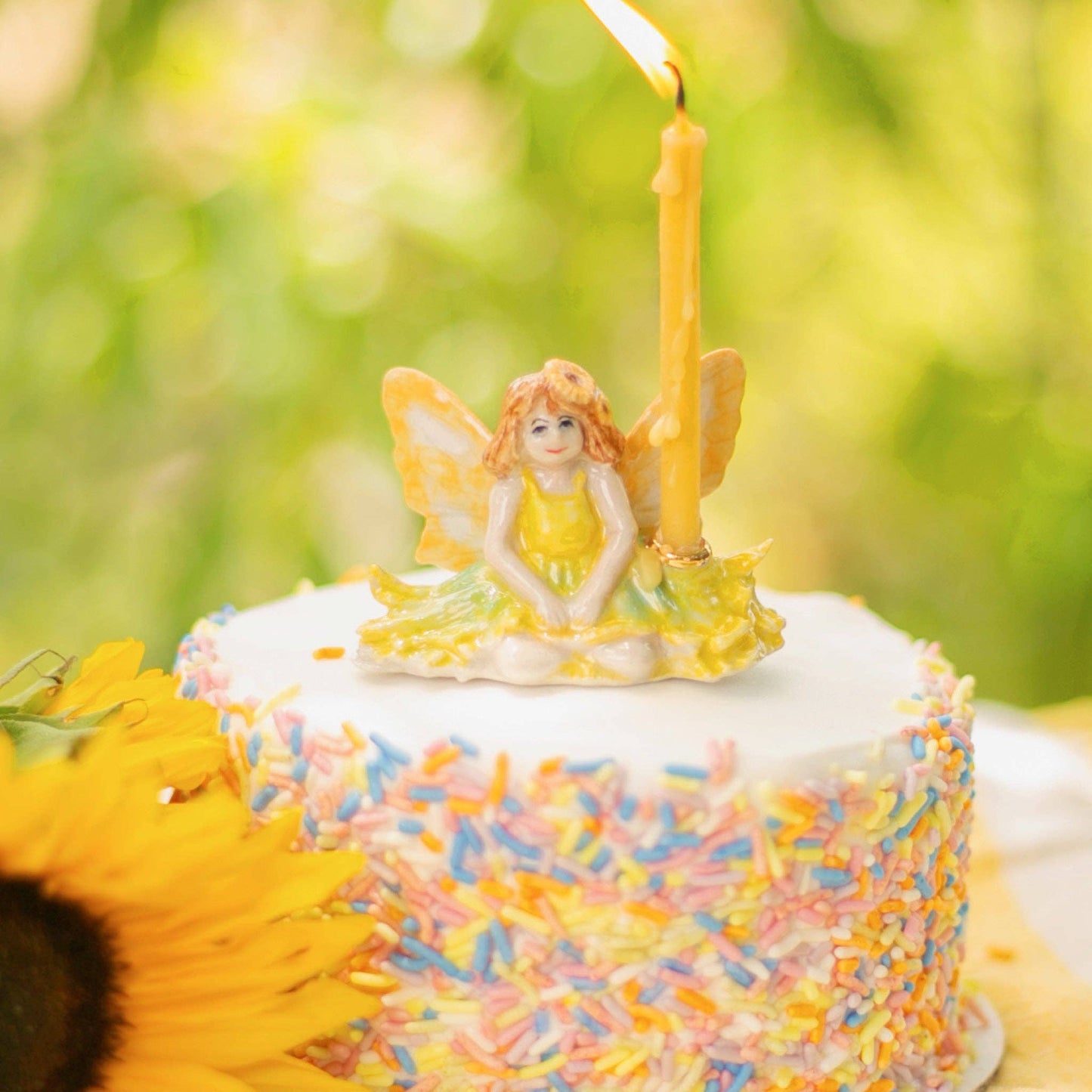 Camp Hollow Cake Topper; Sunflower Fairy