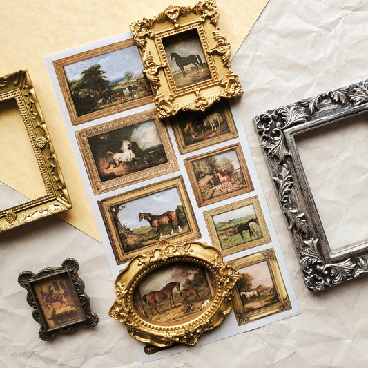 Sticker Sheet; The Horse Gallery