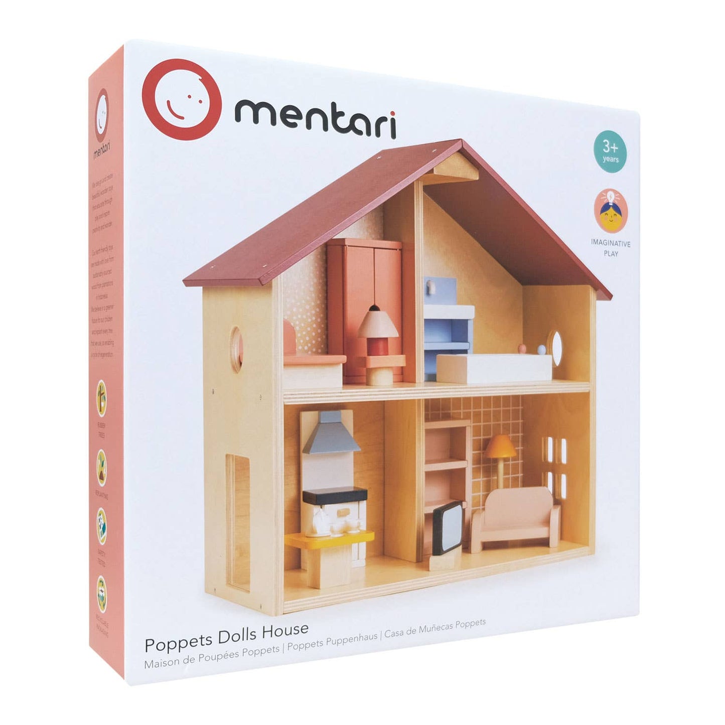 Dollhouse; Poppets (Wooden)