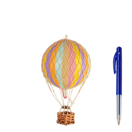 Model Hot Air Balloon; Floating The Skies (Pastel Rainbow)