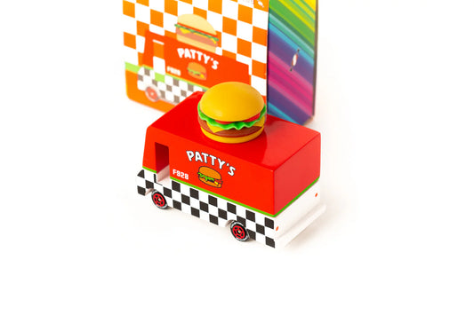 Candylab Patty's Hamburger Van (Wooden Diecast Toy)