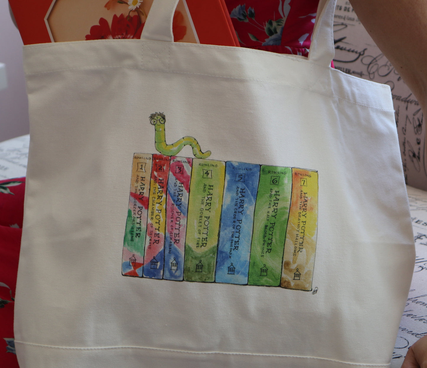 Canvas Harry Potter Book Tote - Made by Shellie