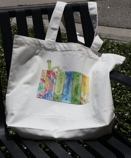 Canvas Harry Potter Book Tote - Made by Shellie