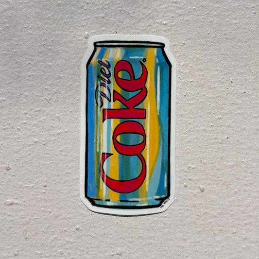 Vinyl Sticker; Diet Coke