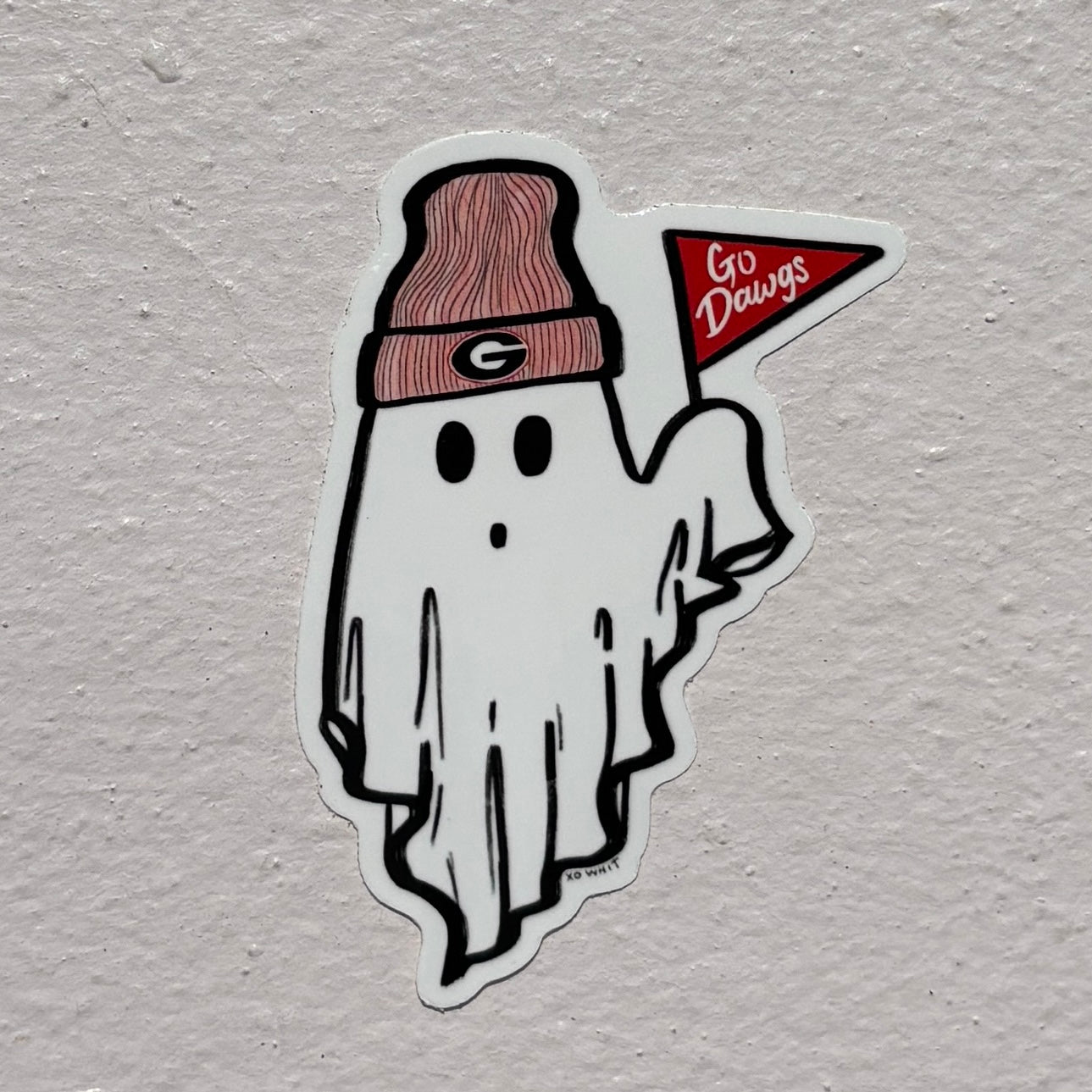 Vinyl Sticker; Go Dawgs Ghost