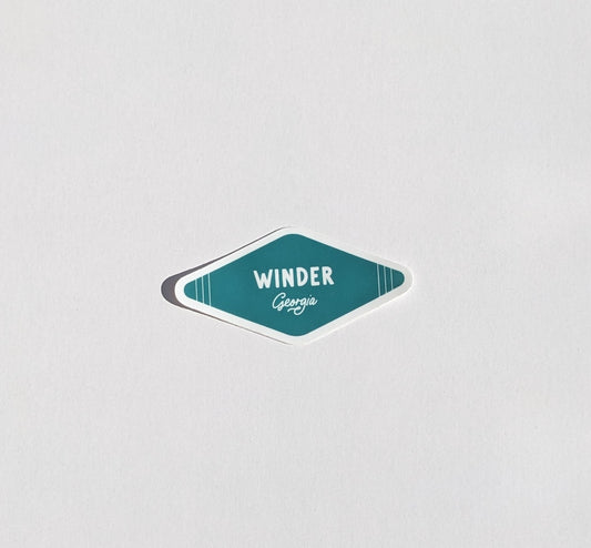 Vinyl Sticker; Winder Georgia (Diamond Shaped)