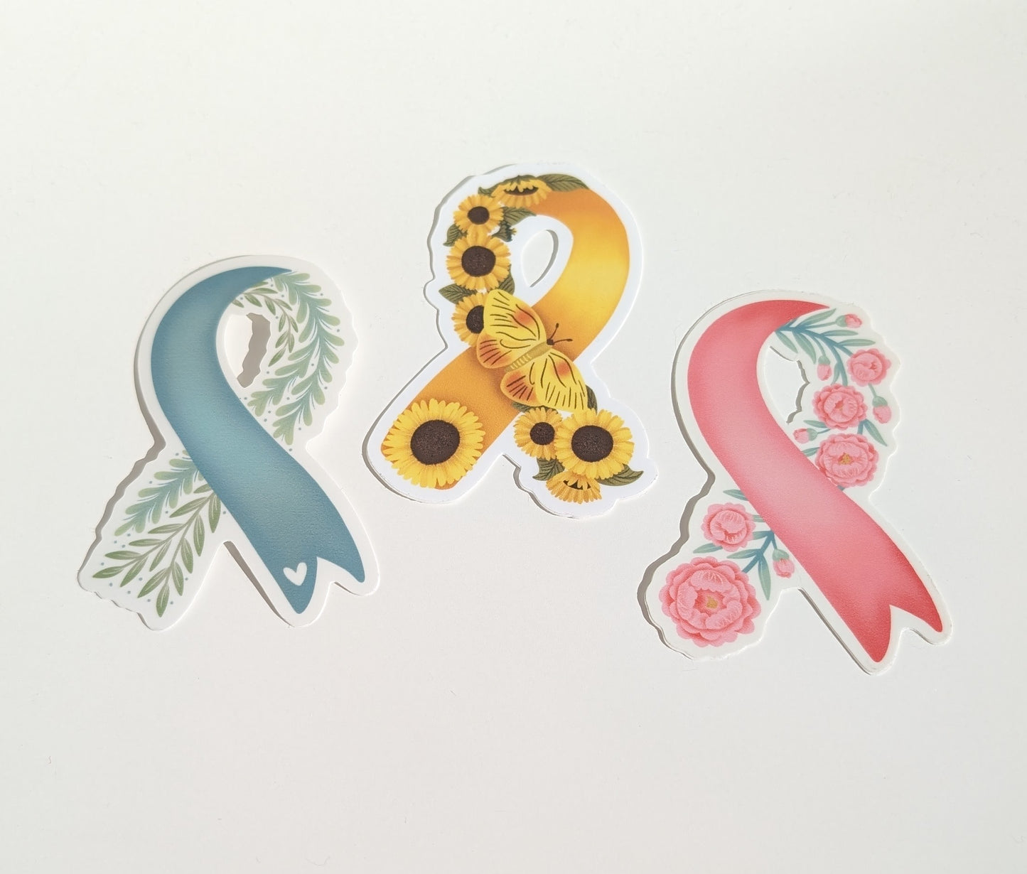 Vinyl Sticker; Ribbon for Breast Cancer Awareness
