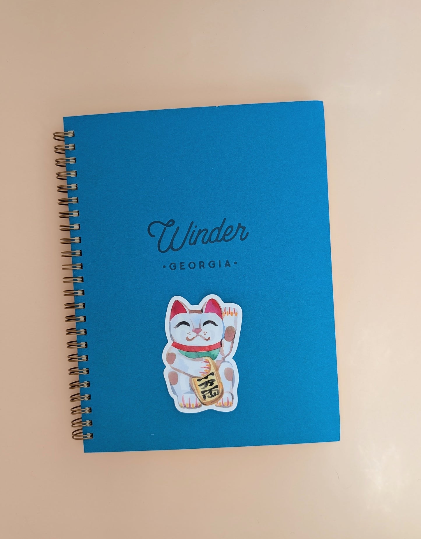 Vinyl Sticker; Lucky Cat - Made by Shellie