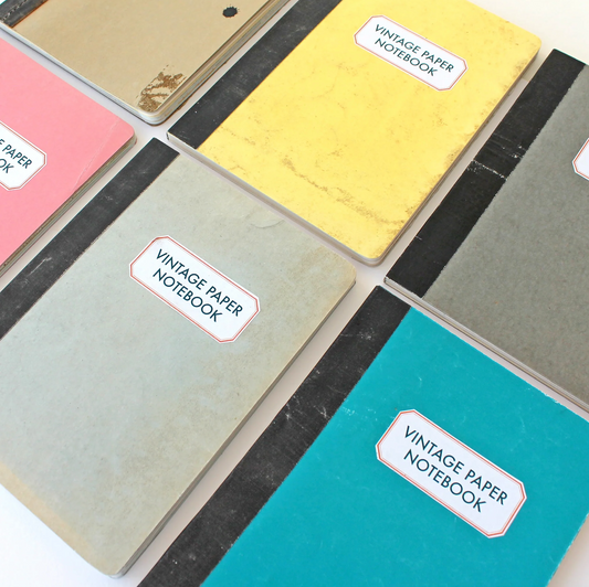 Notebook; Vintage Paper By Sukie (Assorted Colours)