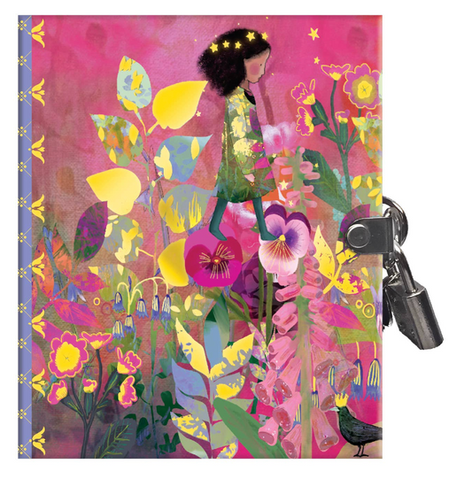 Eeboo Very Small Journal; Claire Assortment (Lock Journal)