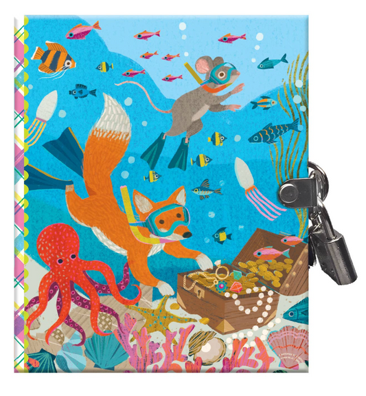 Eeboo Very Small Journal; Victoria Assortment (Lock Journal)